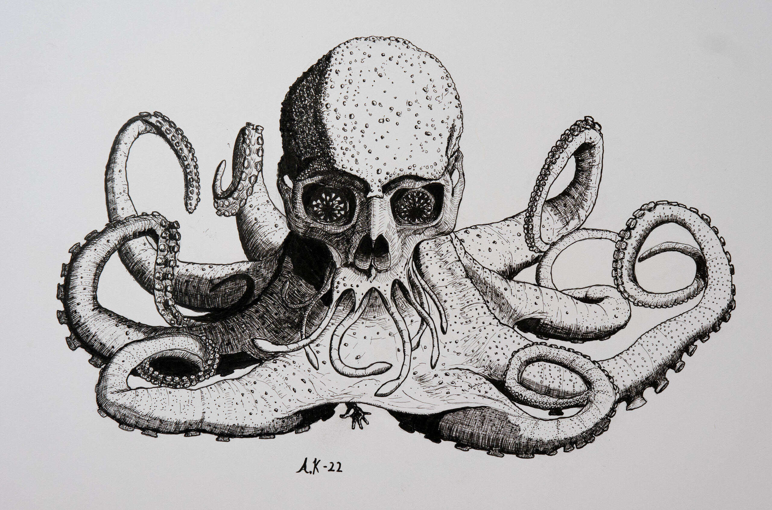 Skulltupuss, ink